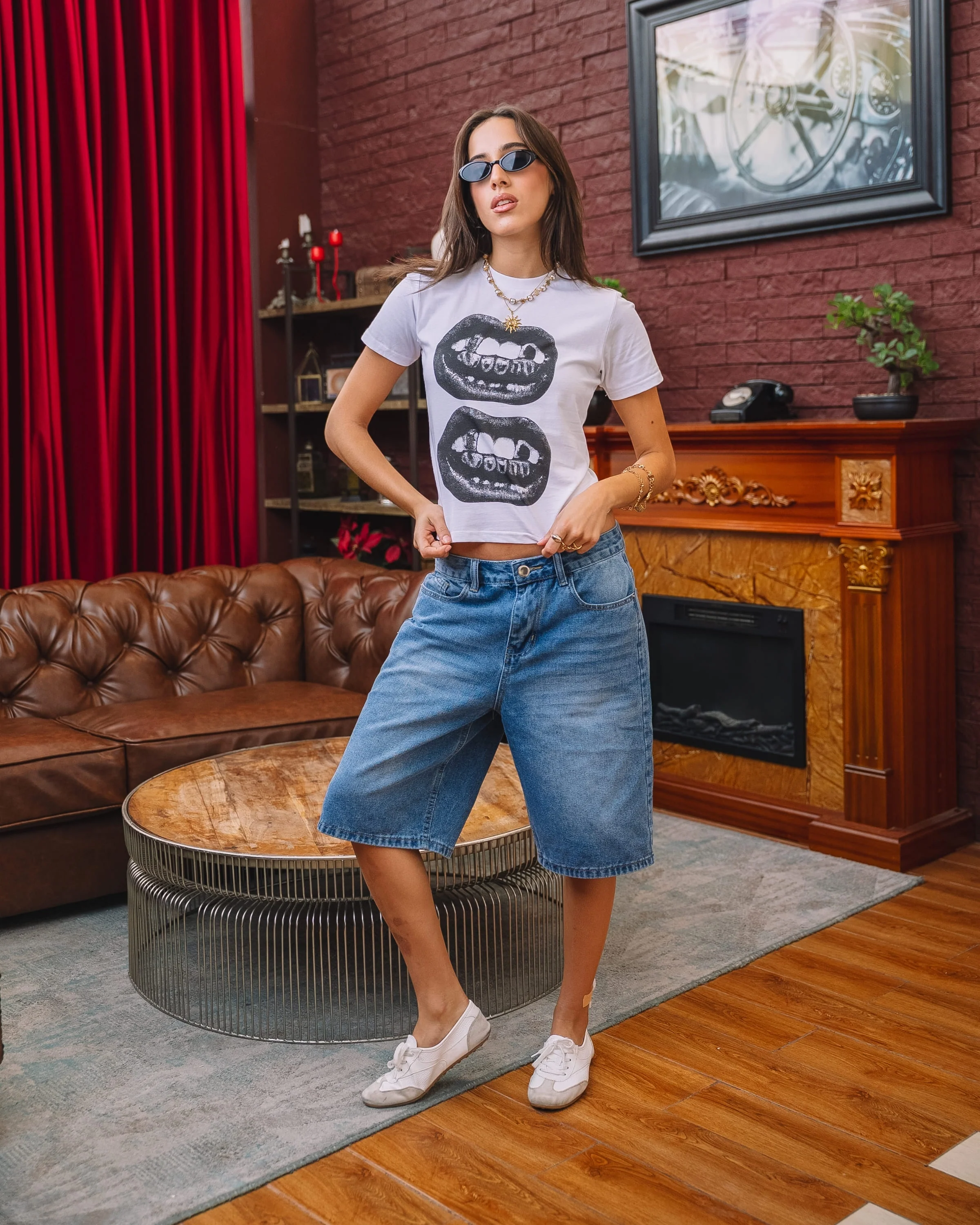 Double Grillz - Baby Tee - Image 3
