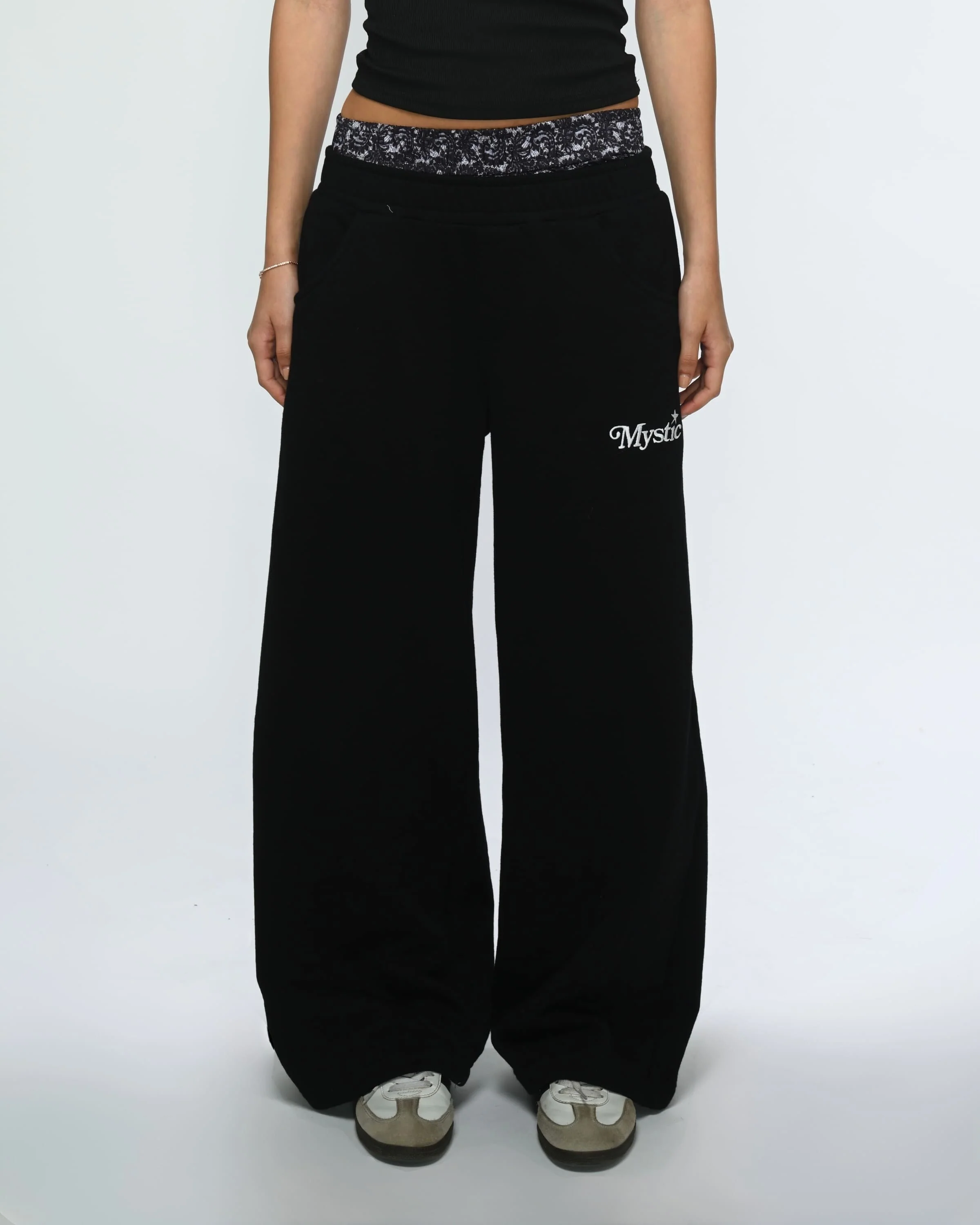 Lace Double Waist Sweatpants - Image 2