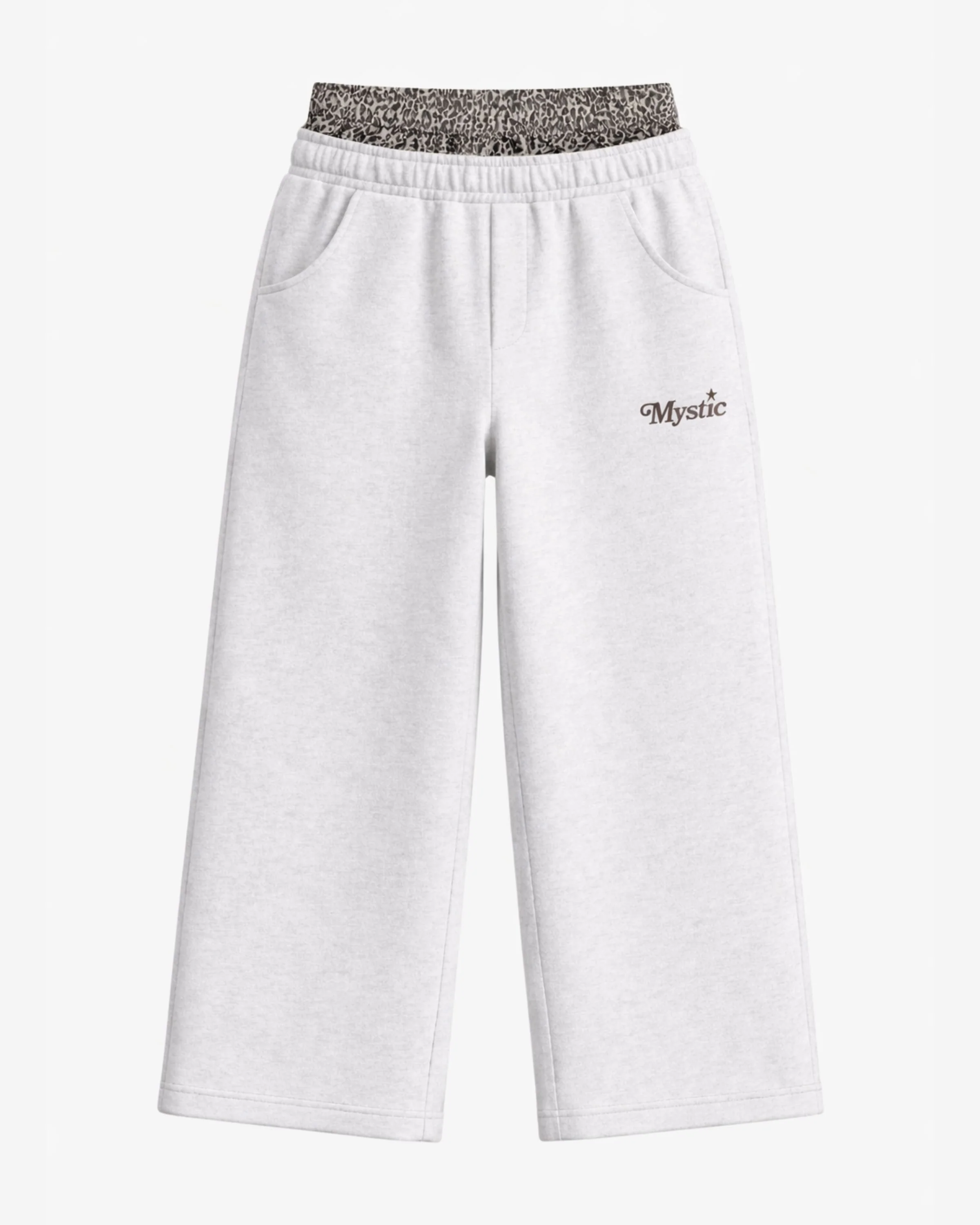 Leopard Double Waist Sweatpants