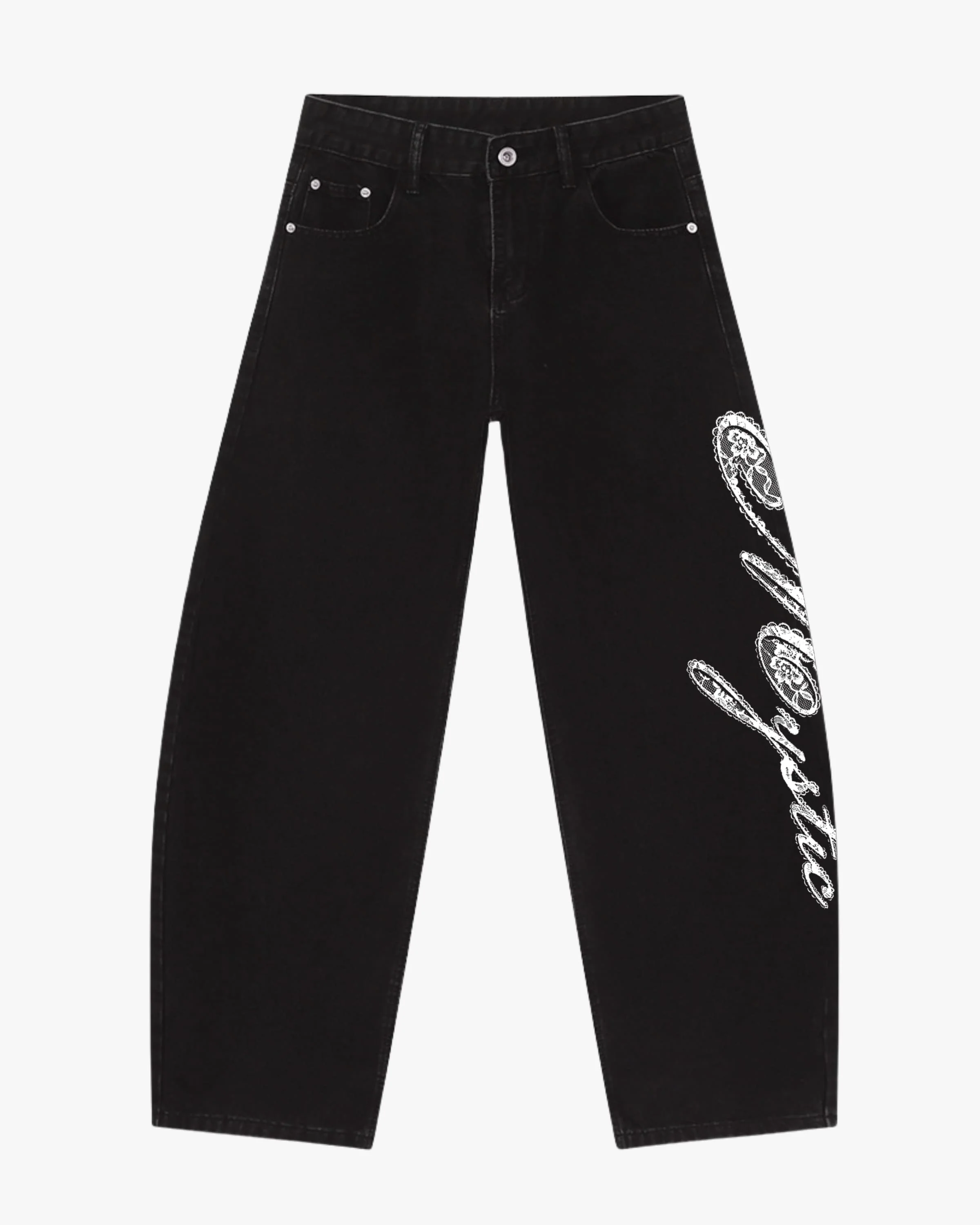 Mystic Lace Barrel Jeans