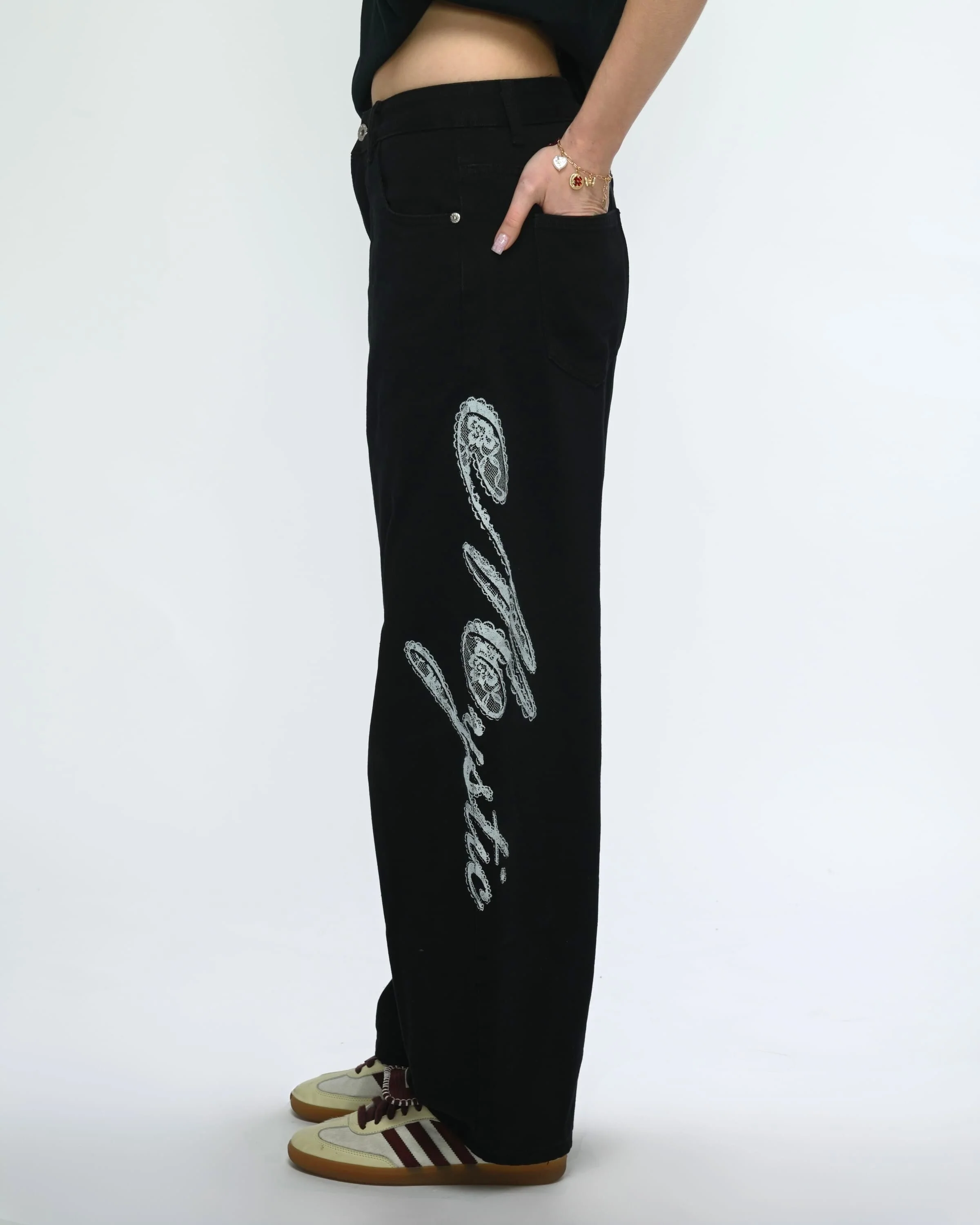 Mystic Lace Barrel Jeans - Image 4