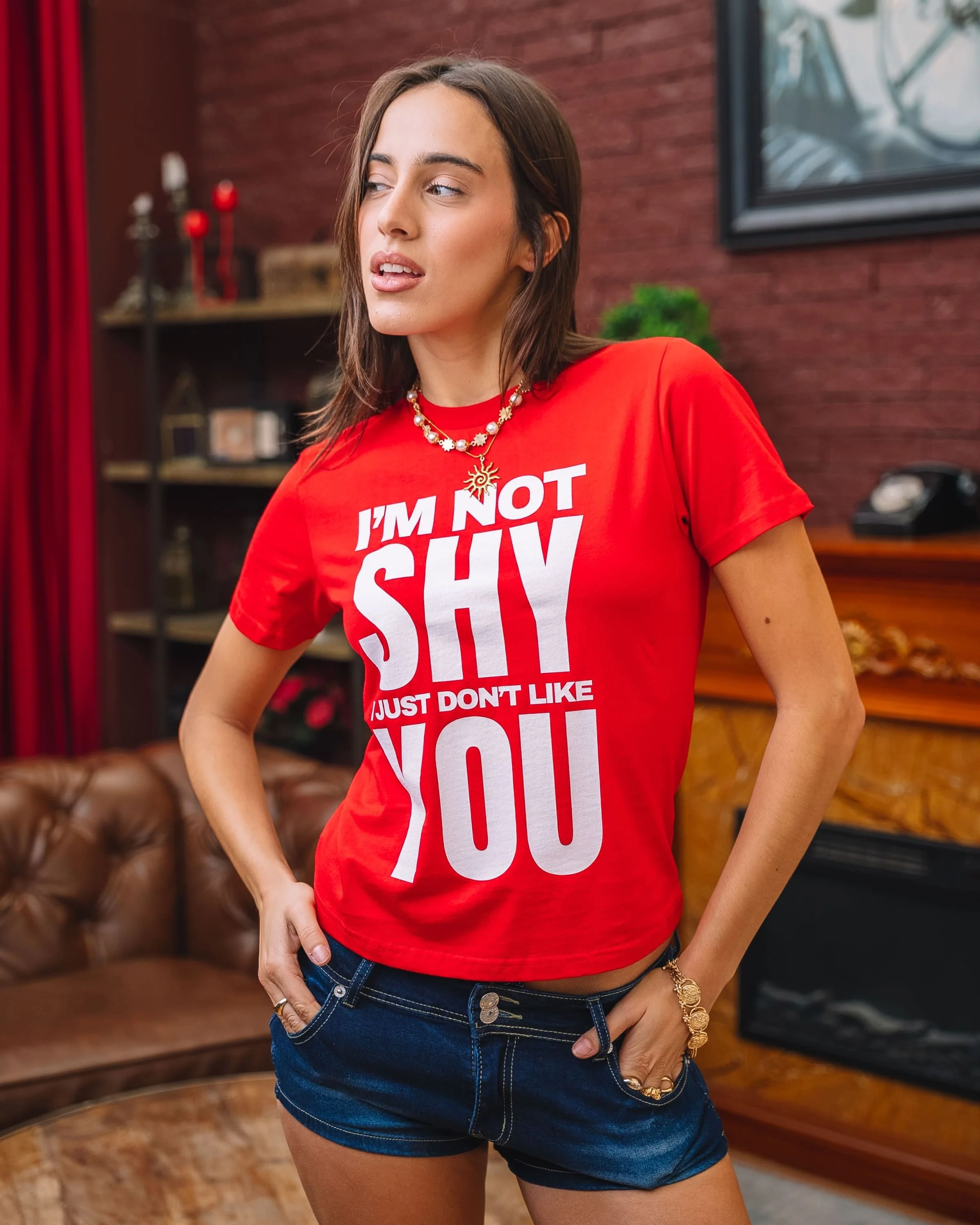 Not Shy - Baby Tee - Image 2