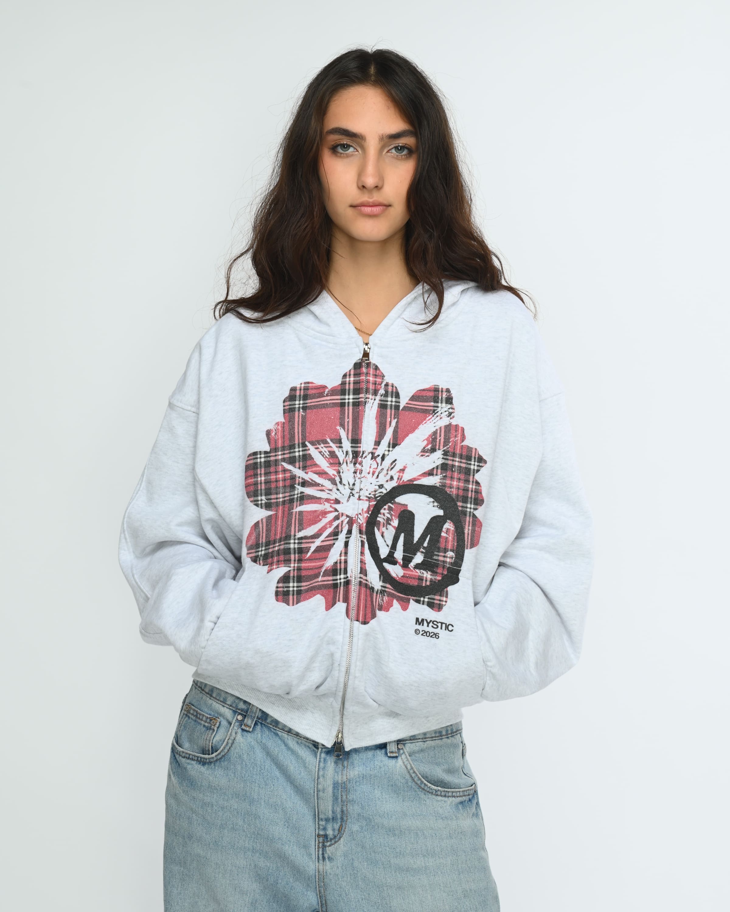 Plaid Floral Zipper - Image 4