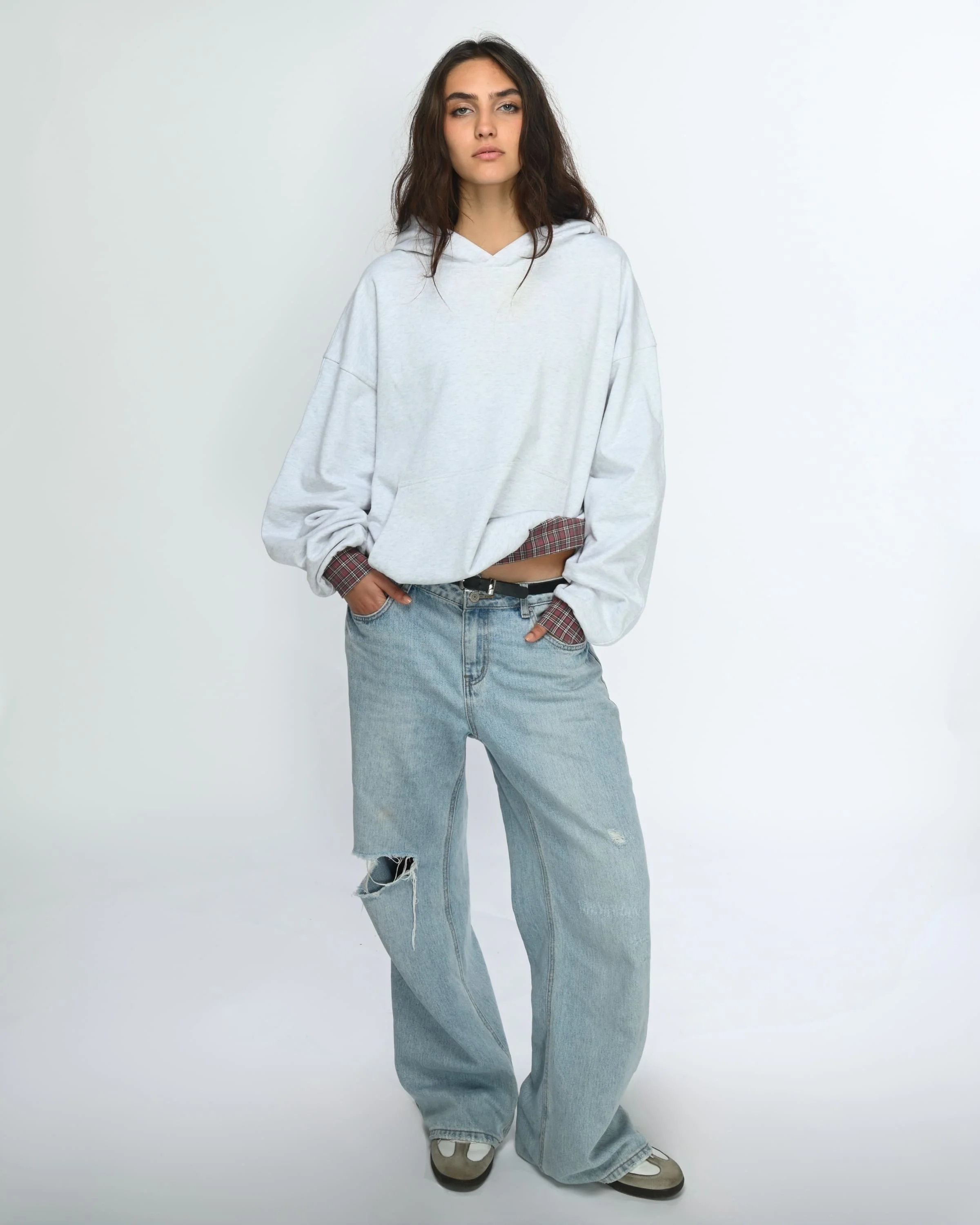 Plaid Layer Hoodie - Image 3