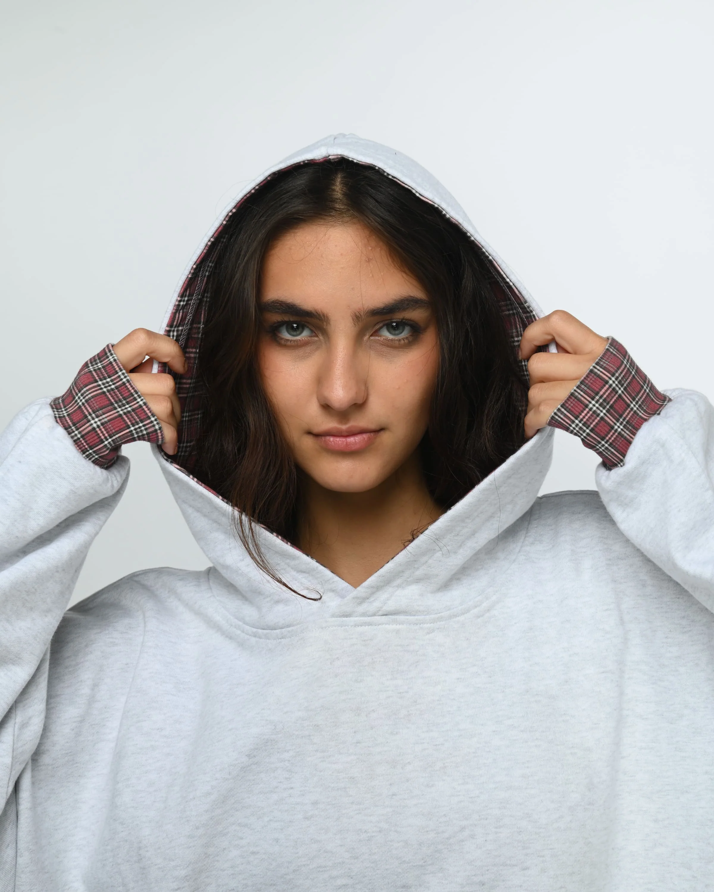 Plaid Layer Hoodie - Image 5