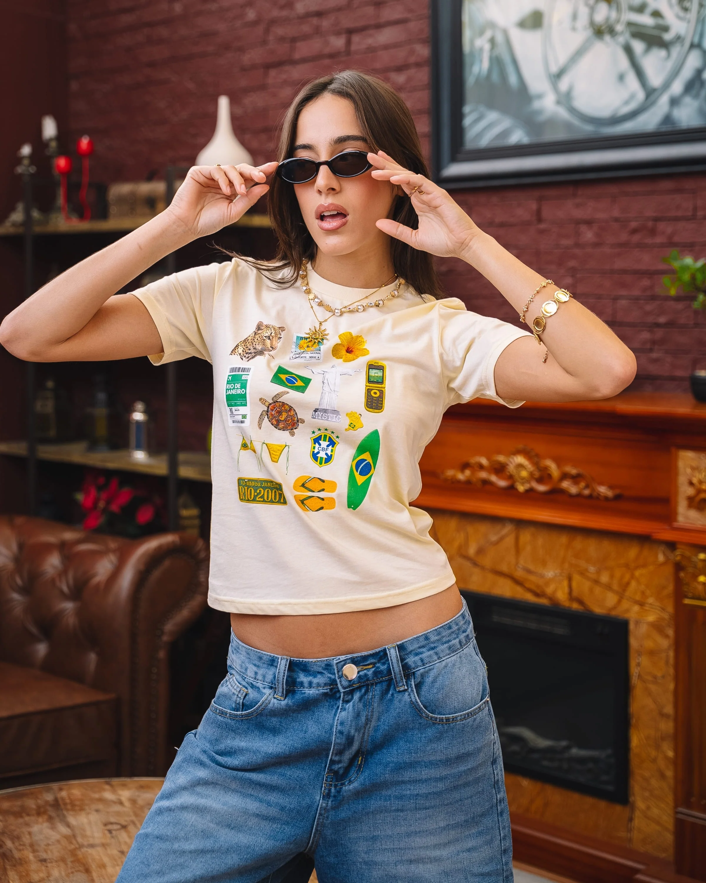 Samba Souvenir - Baby Tee - Image 4