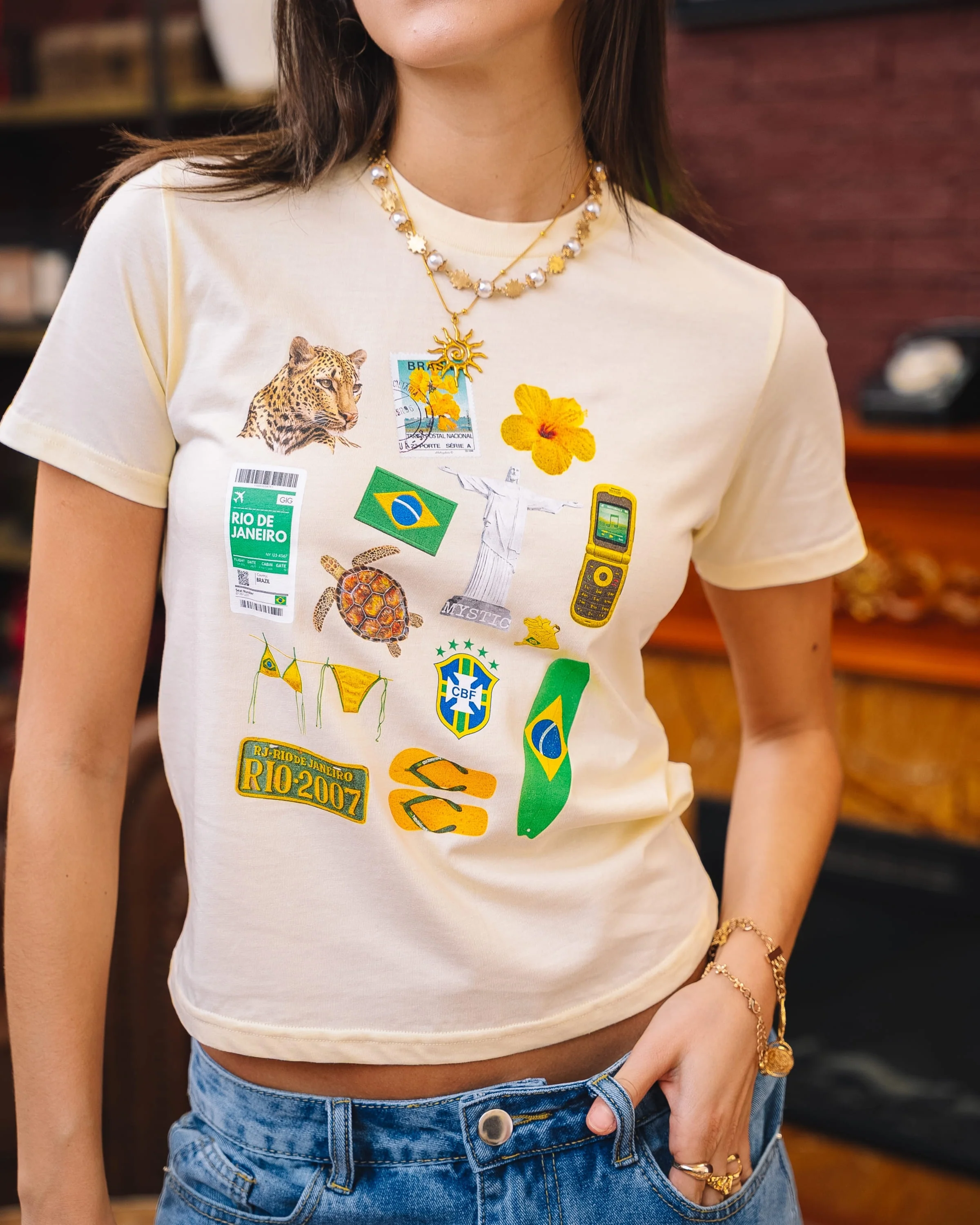 Samba Souvenir - Baby Tee - Image 5