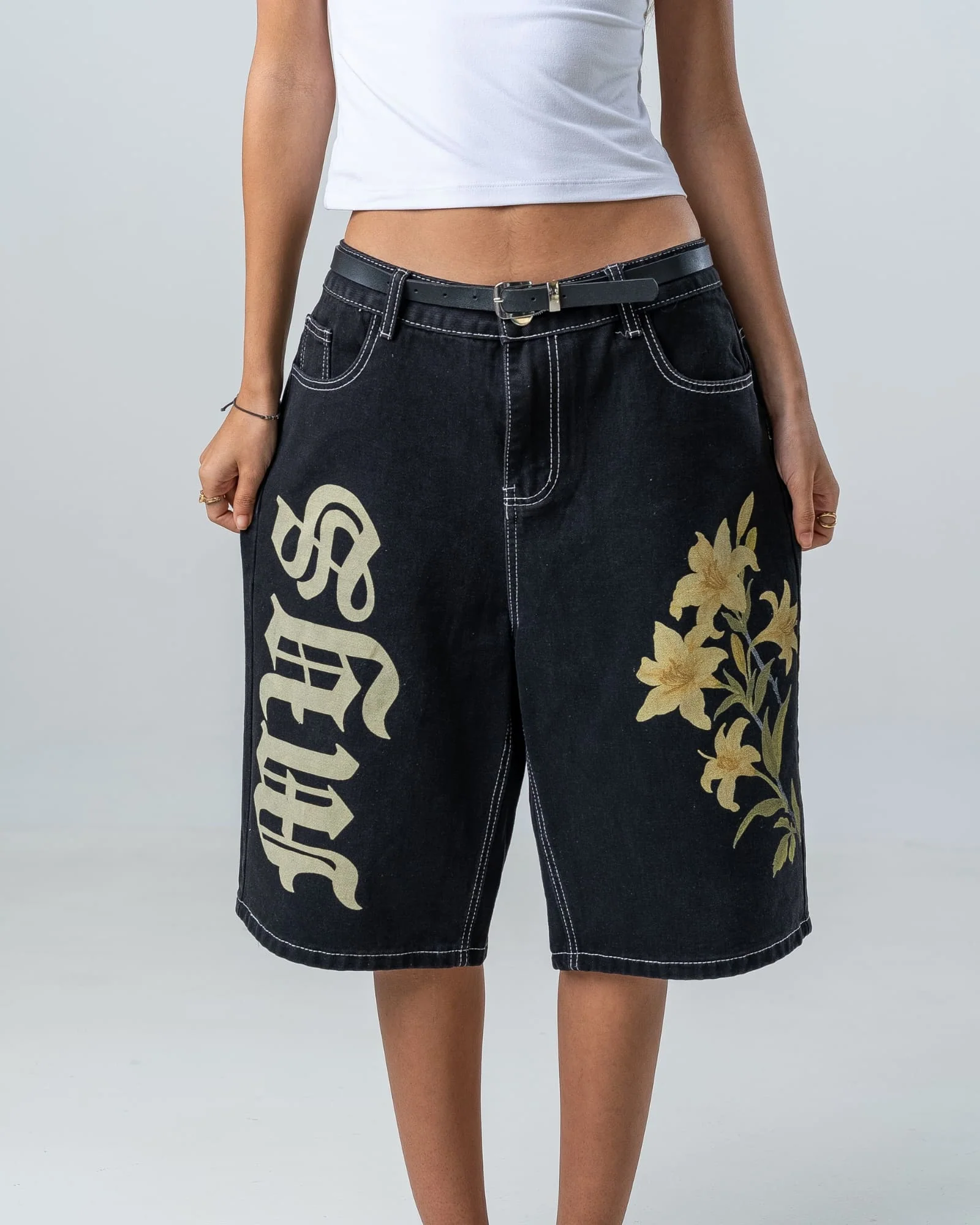 Wild Petals Long Shorts - Image 10