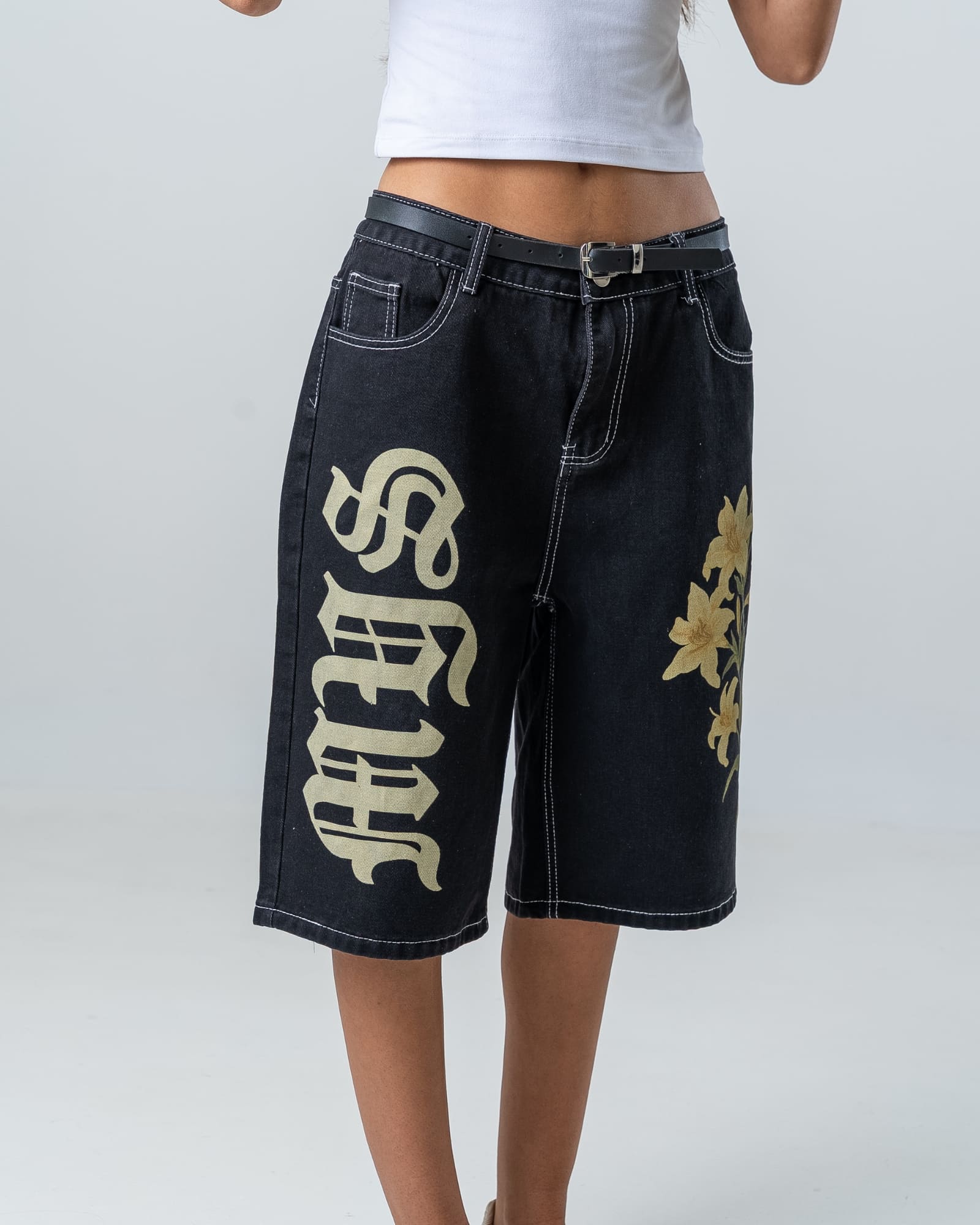 Wild Petals Long Shorts - Image 12