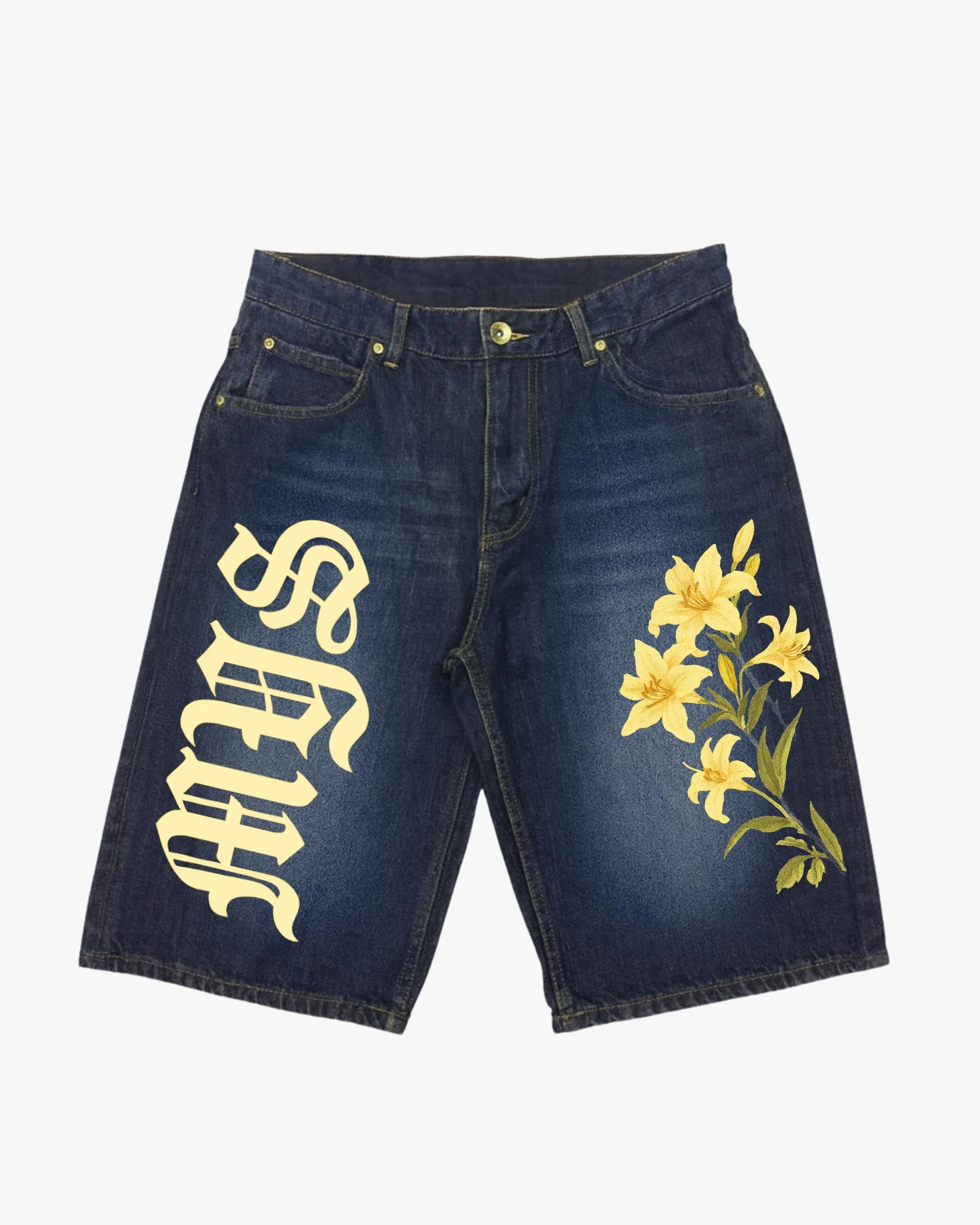 Wild Petals Long Shorts - Image 15