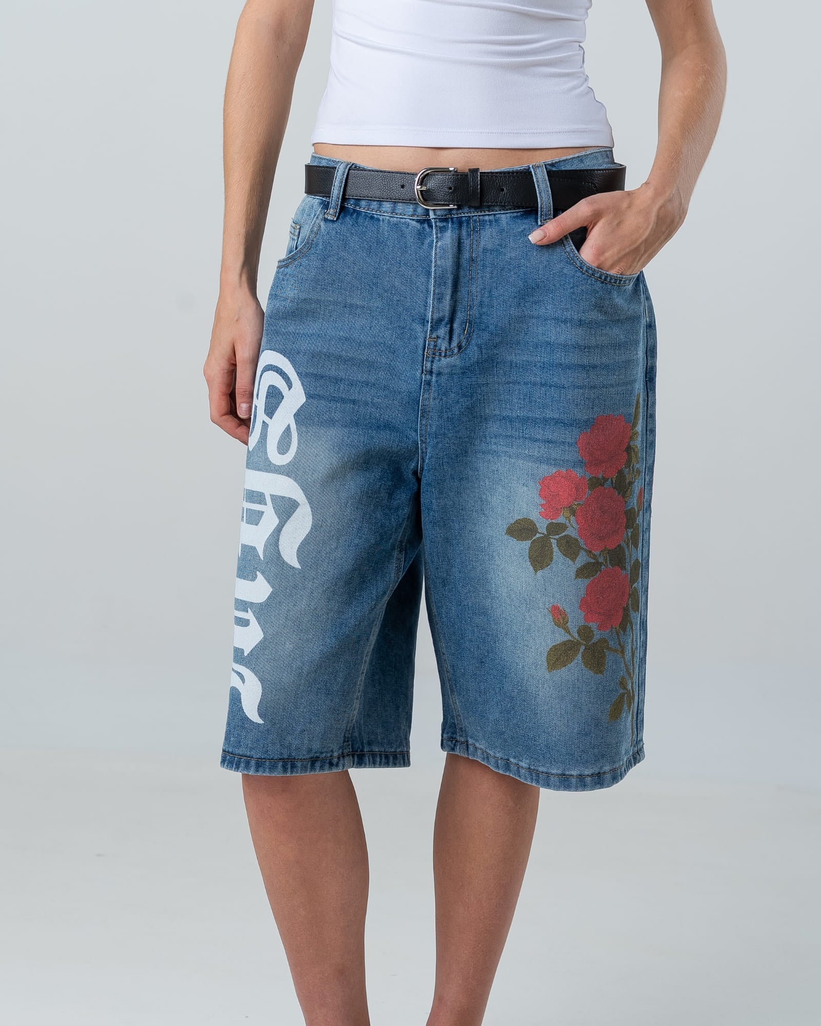 Wild Petals Long Shorts - Image 4